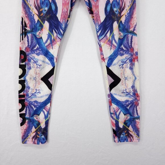 Adidas Farm Rio Optic Bloom Florera Bird Leggings Womens Medium Logo - Picture 13 of 15